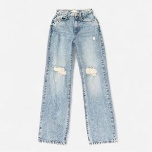 Cotton On Light Blue High-Rise Straight Jeans - Women's